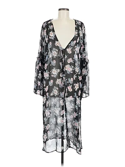 Pre-owned Assorted Brands Kimono In Black
