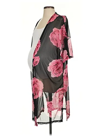 Pre-owned Assorted Brands Kimono In Black