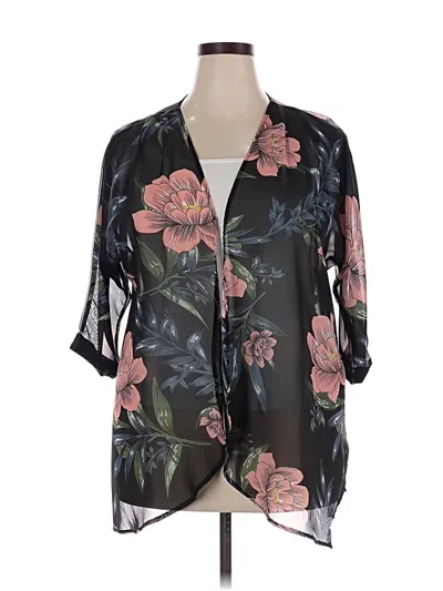 Pre-owned Assorted Brands Kimono In Black