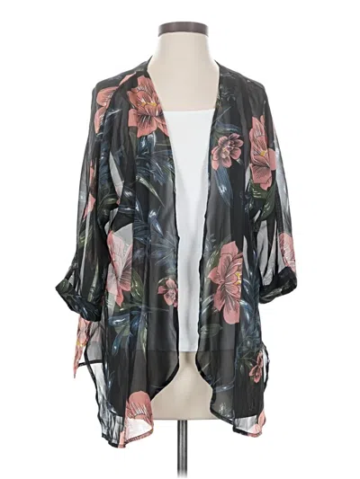 Pre-owned Assorted Brands Kimono In Black