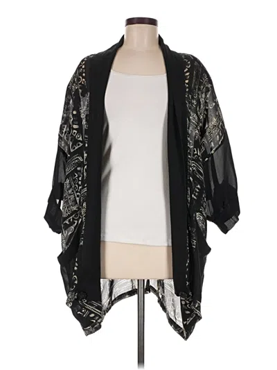 Pre-owned Assorted Brands Kimono In Black