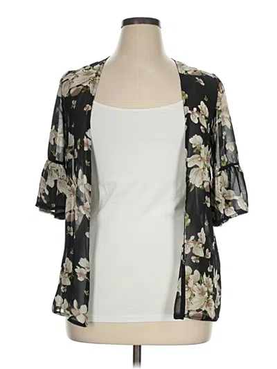 Pre-owned Assorted Brands Kimono In Black