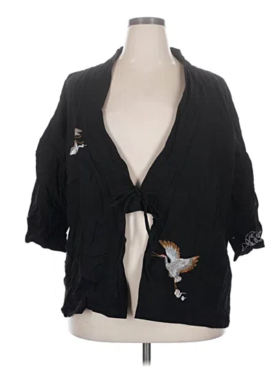 Pre-owned Assorted Brands Kimono In Black
