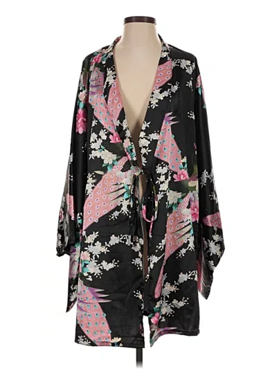 Pre-owned Assorted Brands Kimono In Black