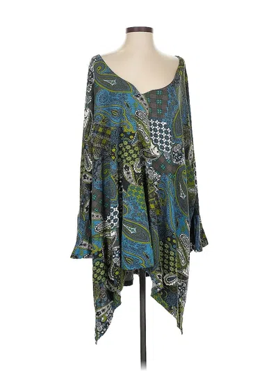 Pre-owned Assorted Brands Kimono In Blue