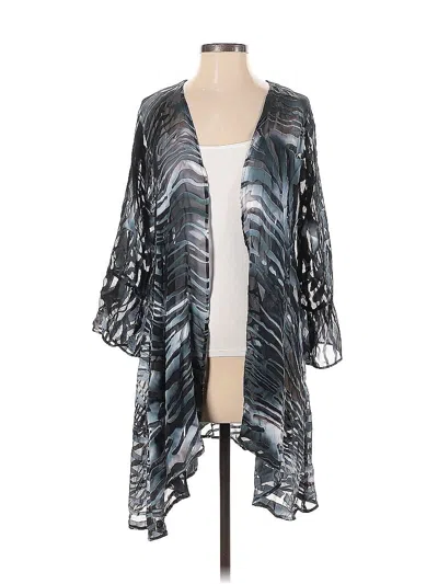 Pre-owned Assorted Brands Kimono In Blue