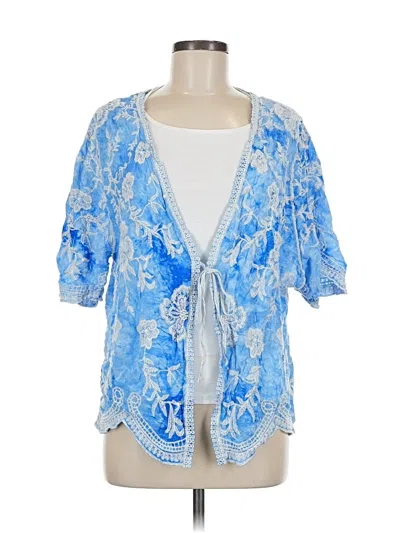 Pre-owned Assorted Brands Kimono In Blue