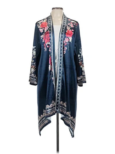 Pre-owned Assorted Brands Kimono In Blue