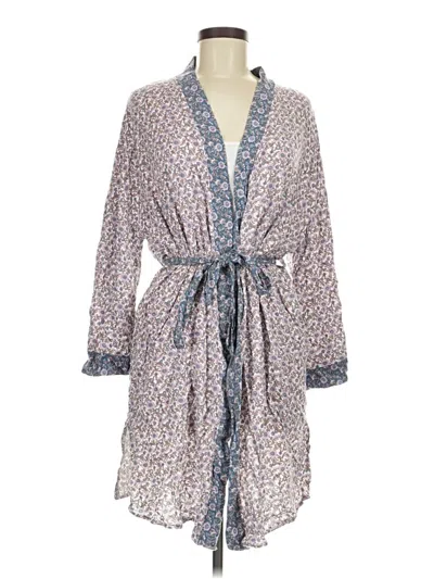 Pre-owned Assorted Brands Kimono In Blue