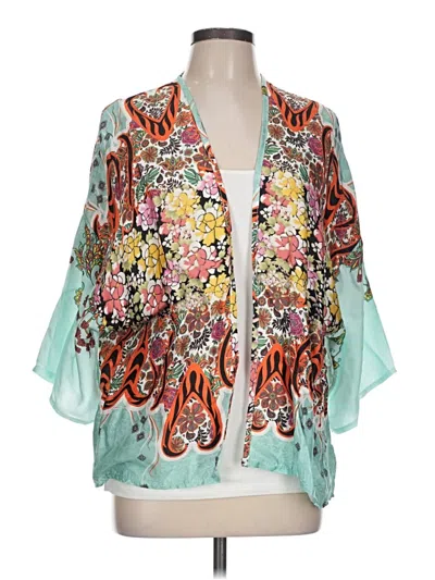 Pre-owned Assorted Brands Kimono In Blue