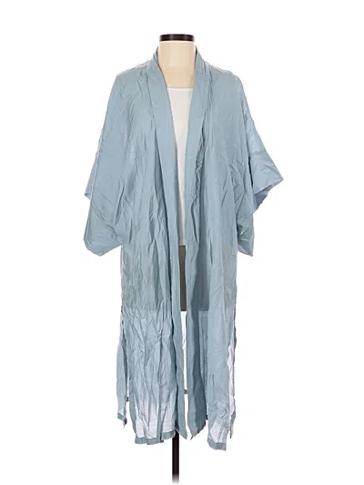 Pre-owned Assorted Brands Kimono In Blue