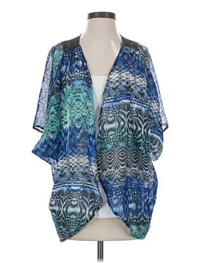 Pre-owned Assorted Brands Kimono In Blue