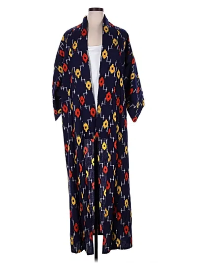Pre-owned Assorted Brands Kimono In Blue