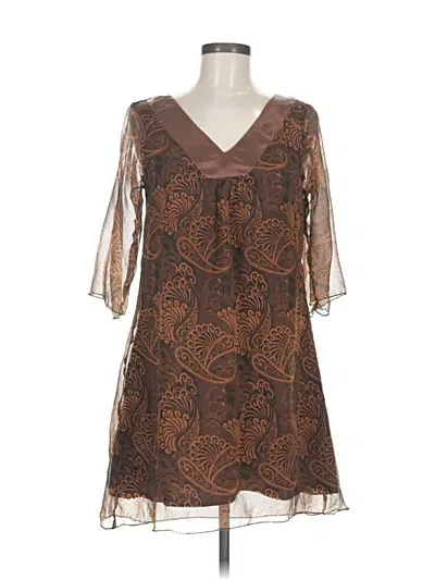 Pre-owned Assorted Brands Kimono In Brown
