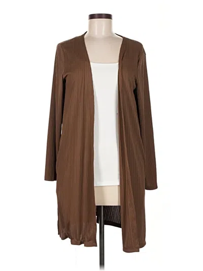 Pre-owned Assorted Brands Kimono In Brown