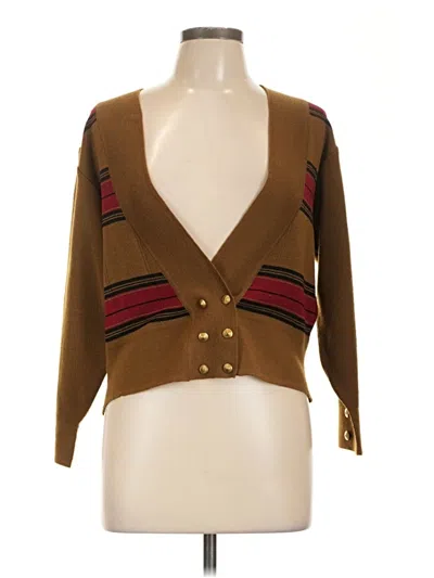 Pre-owned Assorted Brands Kimono In Brown