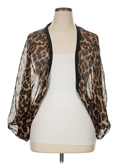Pre-owned Assorted Brands Kimono In Brown