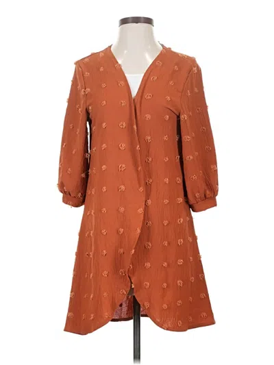 Pre-owned Assorted Brands Kimono In Brown