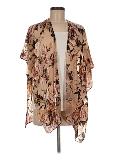 Pre-owned Assorted Brands Kimono In Brown