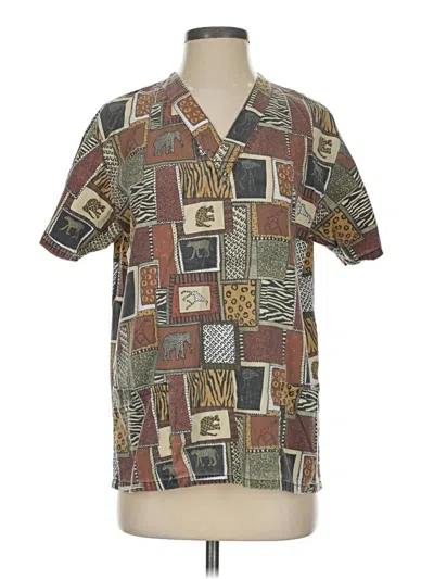 Pre-owned Assorted Brands Kimono In Brown