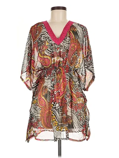 Pre-owned Assorted Brands Kimono In Brown