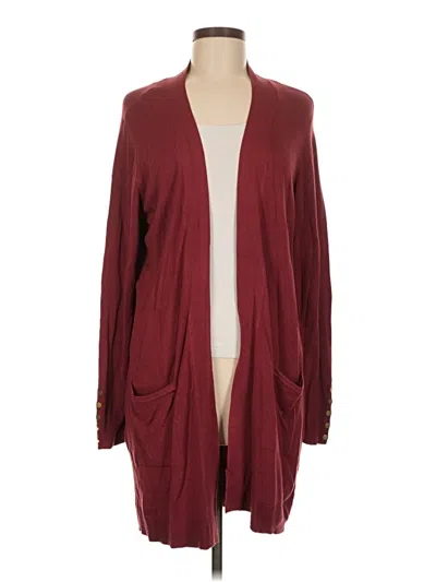 Pre-owned Assorted Brands Kimono In Burgundy