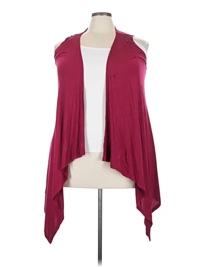 Pre-owned Assorted Brands Kimono In Burgundy