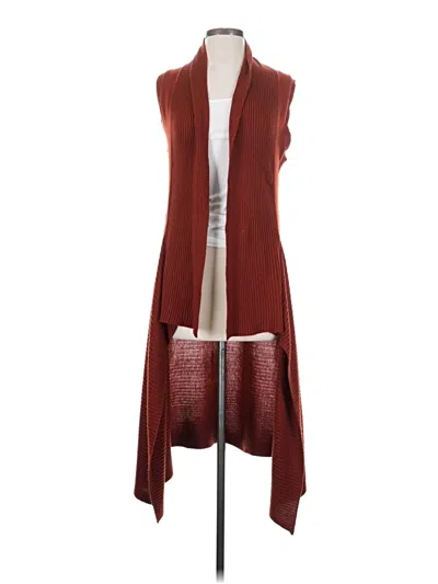 Pre-owned Assorted Brands Kimono In Burgundy