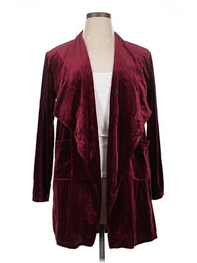 Pre-owned Assorted Brands Kimono In Burgundy