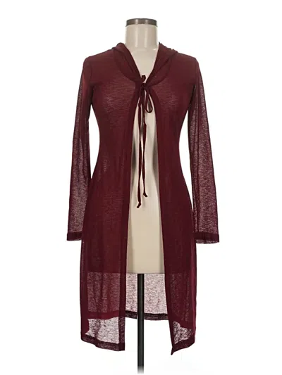Pre-owned Assorted Brands Kimono In Burgundy