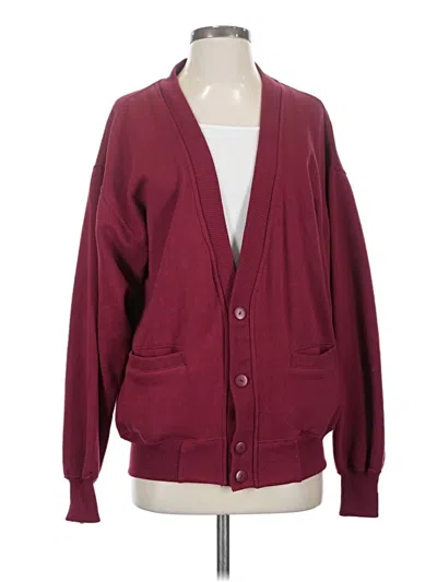 Pre-owned Assorted Brands Kimono In Burgundy