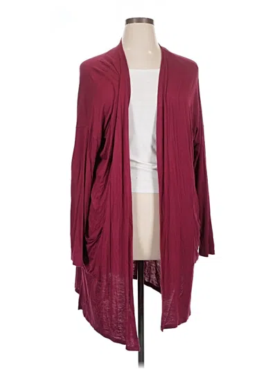 Pre-owned Assorted Brands Kimono In Burgundy