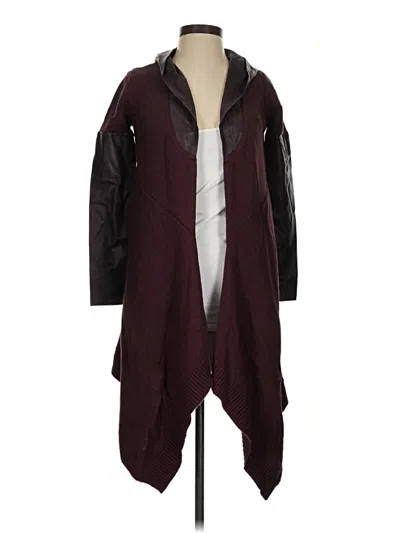 Pre-owned Assorted Brands Kimono In Burgundy
