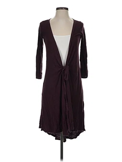 Pre-owned Assorted Brands Kimono In Burgundy