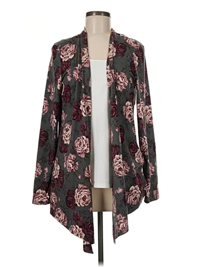 Pre-owned Assorted Brands Kimono In Burgundy