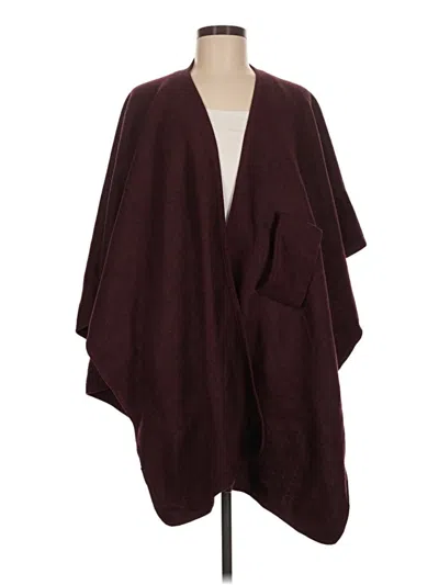 Pre-owned Assorted Brands Kimono In Burgundy