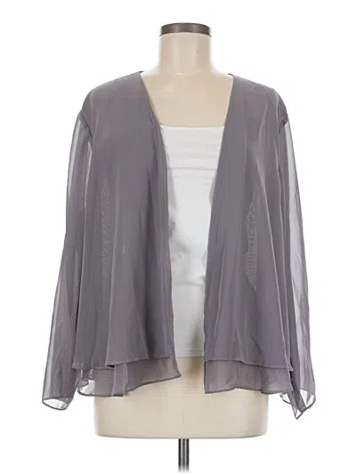 Pre-owned Assorted Brands Kimono In Gray