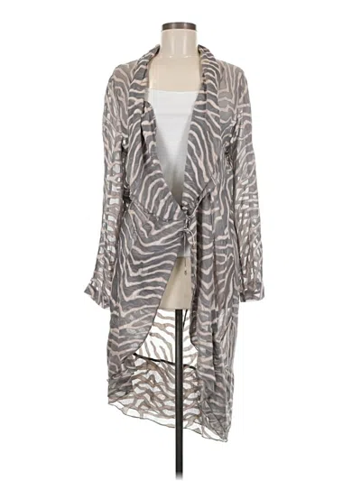 Pre-owned Assorted Brands Kimono In Gray