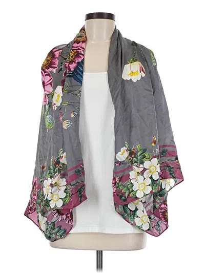 Pre-owned Assorted Brands Kimono In Gray