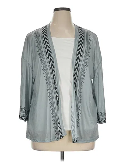 Pre-owned Assorted Brands Kimono In Gray