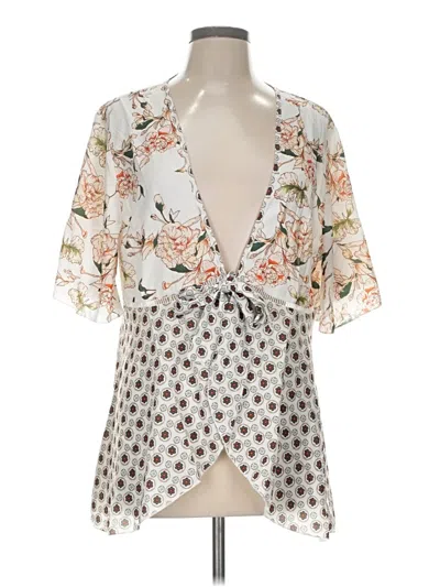 Pre-owned Assorted Brands Kimono In Gray