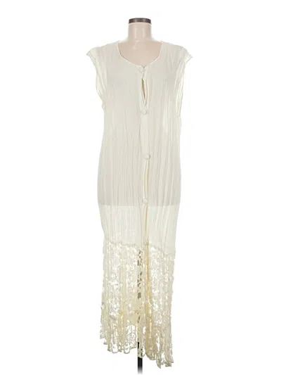 Pre-owned Assorted Brands Kimono In Ivory