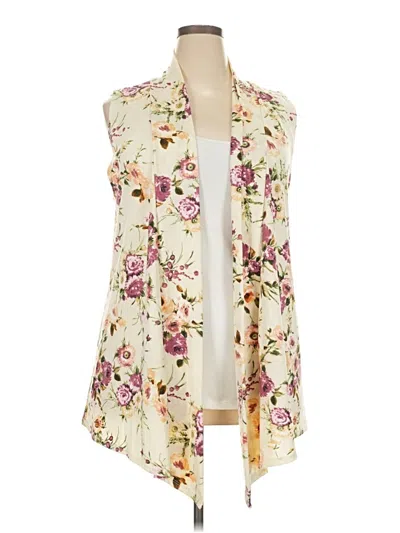 Pre-owned Assorted Brands Kimono In Ivory