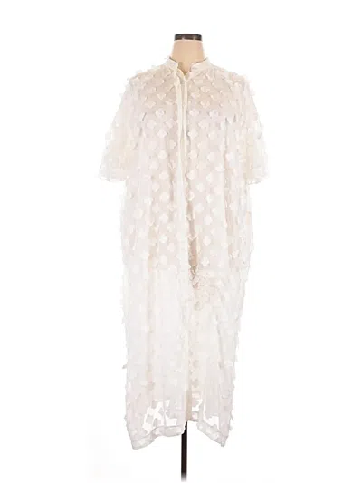 Pre-owned Assorted Brands Kimono In Ivory