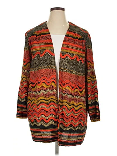 Pre-owned Assorted Brands Kimono In Orange