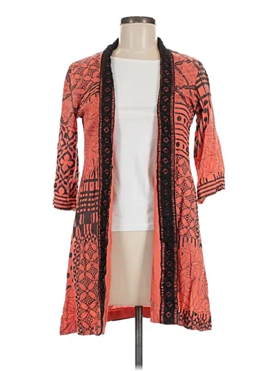 Pre-owned Assorted Brands Kimono In Orange