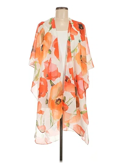 Pre-owned Assorted Brands Kimono In Orange