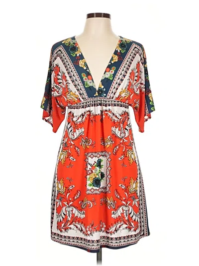 Pre-owned Assorted Brands Kimono In Orange