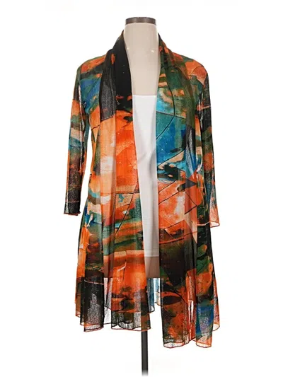 Pre-owned Assorted Brands Kimono In Orange
