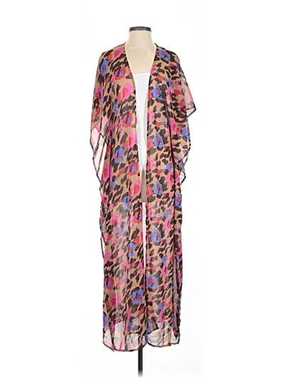 Pre-owned Assorted Brands Kimono In Pink
